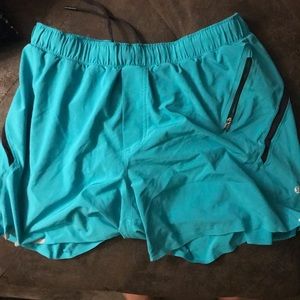 Electric blue lululemon running shorts